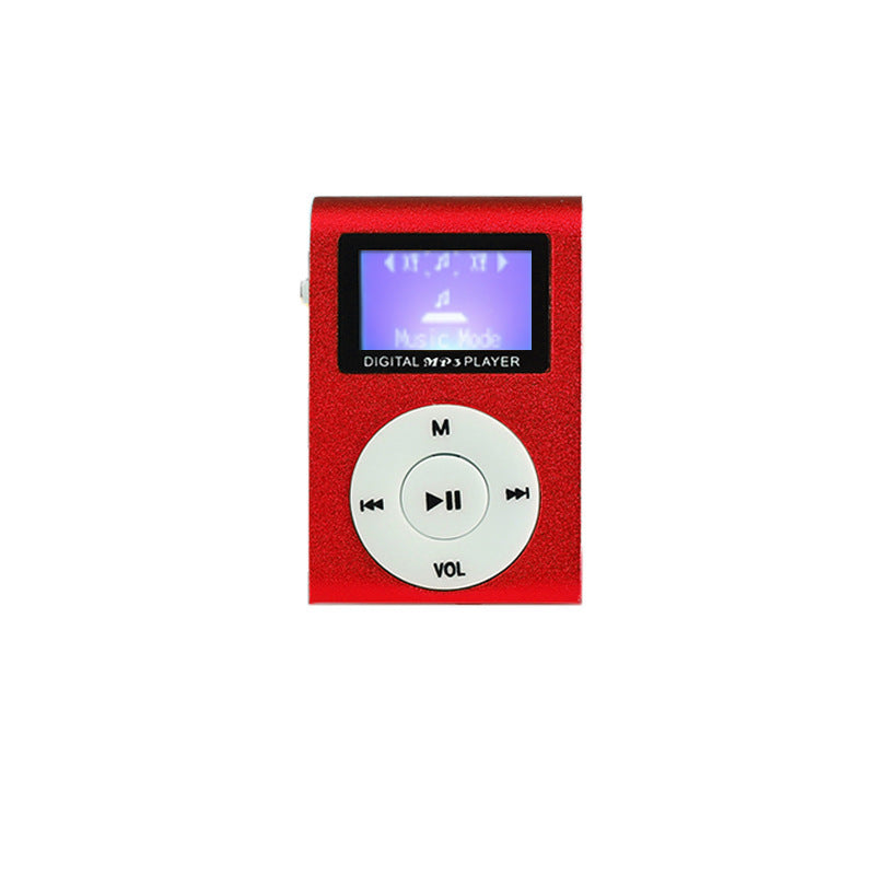 Clip-on Screen MP3 Player with TF Card Support