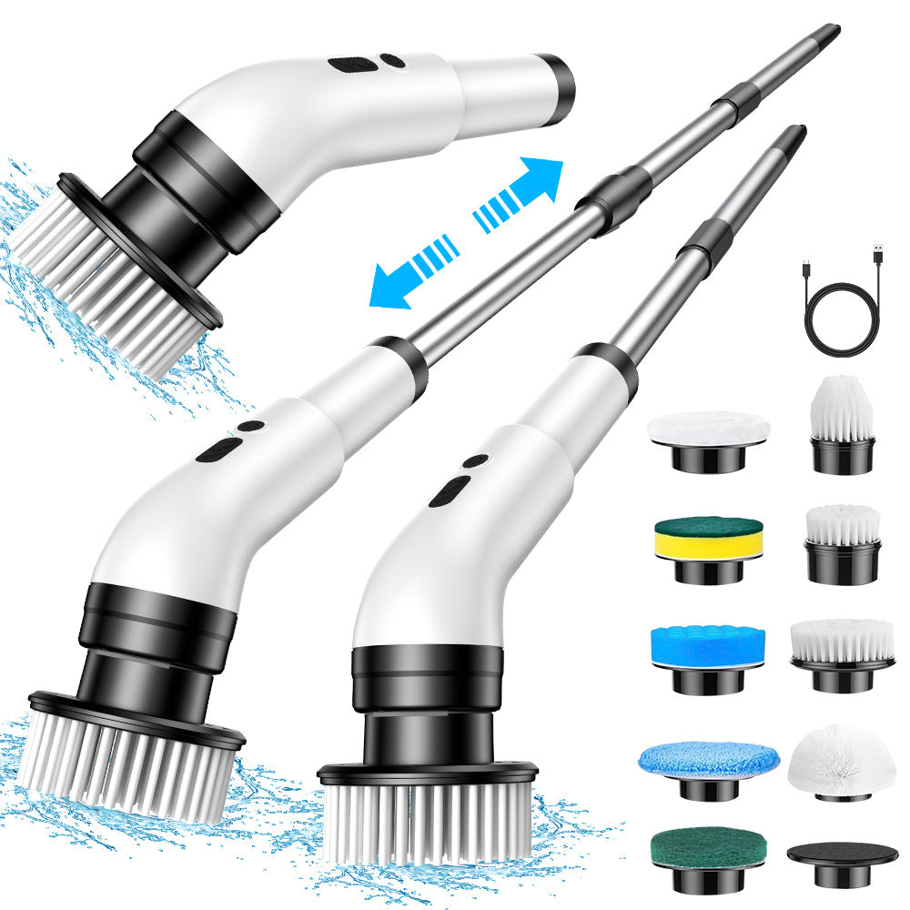 Multi-Function Electric Cleaning Brush with Telescopic Handle