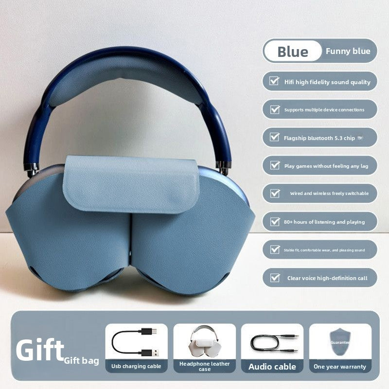 over-ear Bluetooth headphones