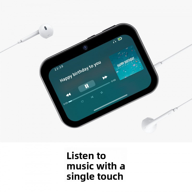 Digital music camera with touchscreen
