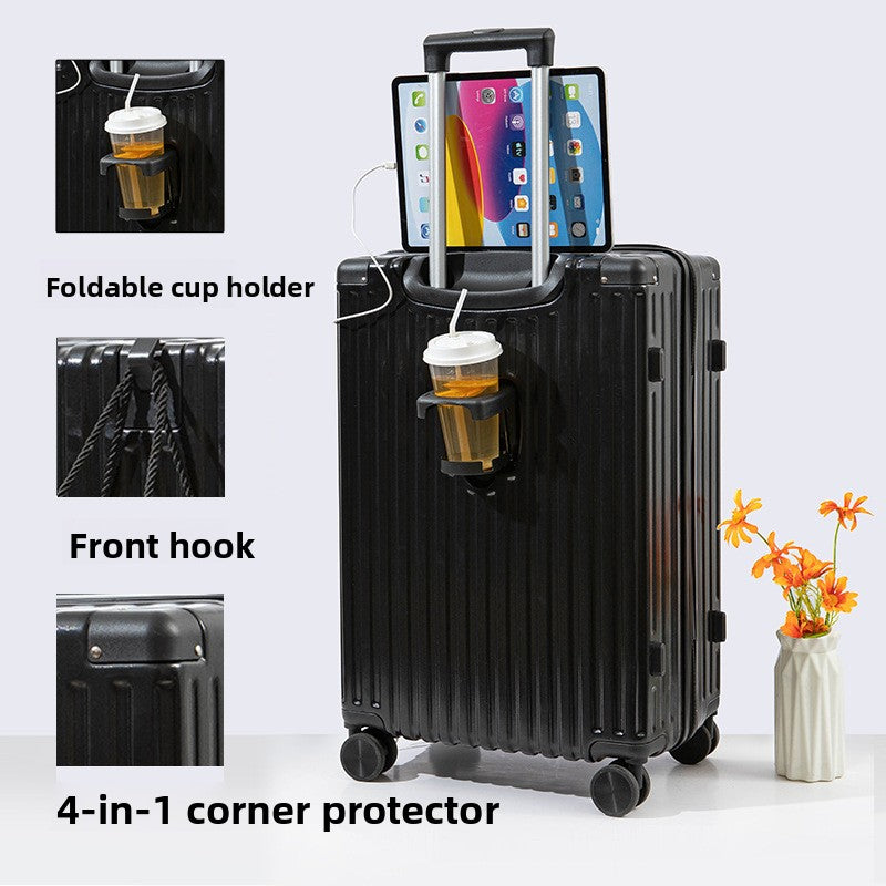 Multifunctional ABS+PC Travel Suitcase