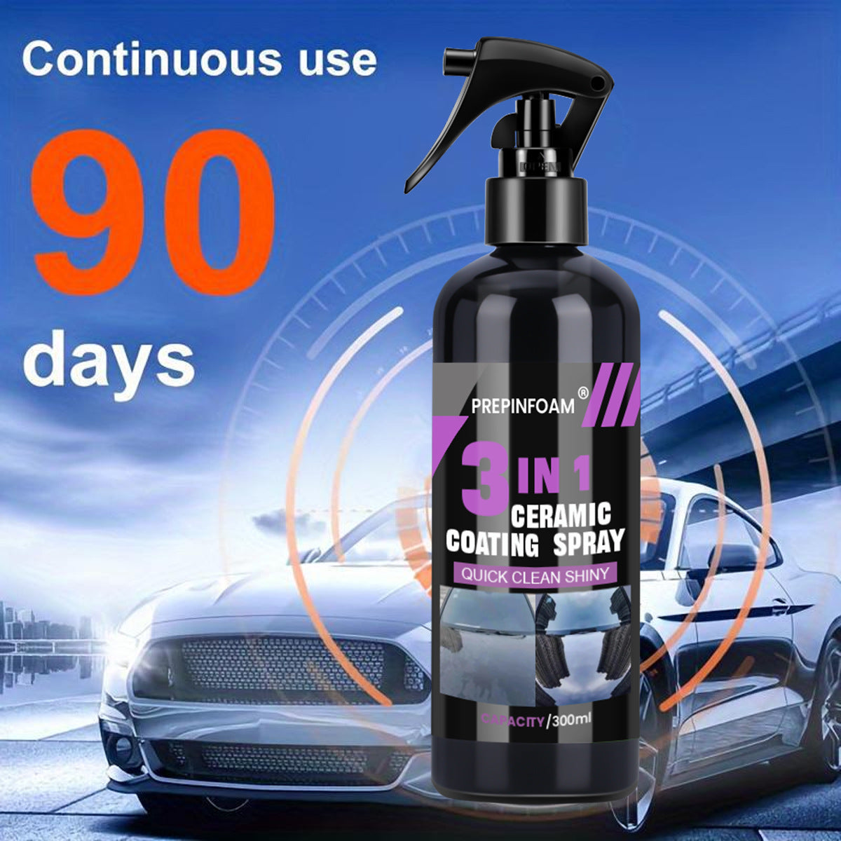 automotive nano-ceramic quick spray coating wax