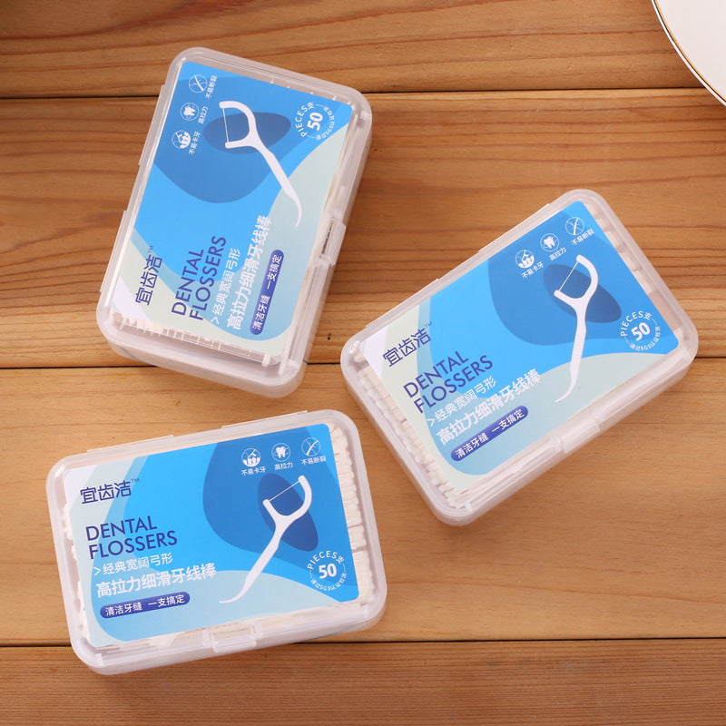 Ultra-fine dental floss picksoss