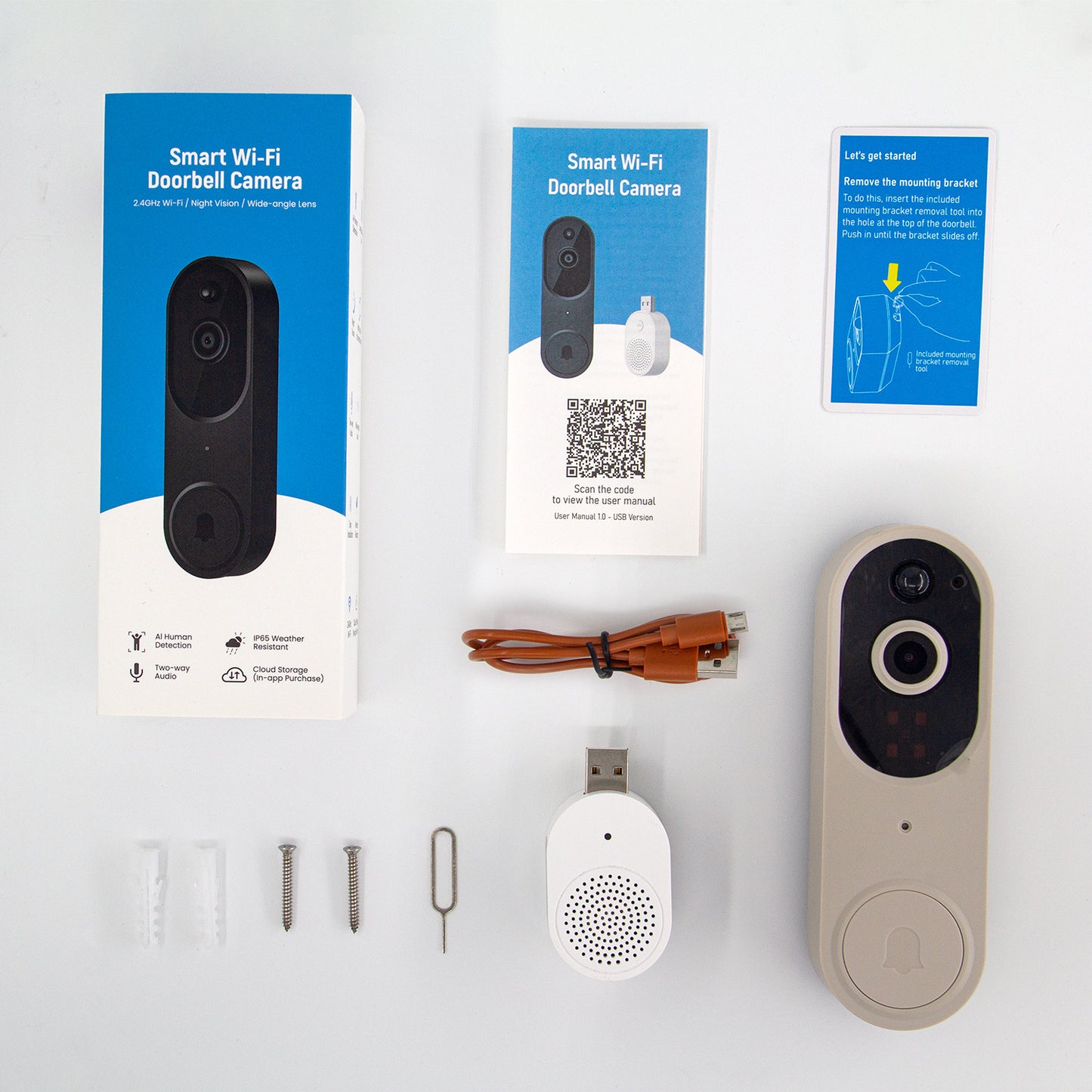 Smart Video Doorbell with Wireless Intercom