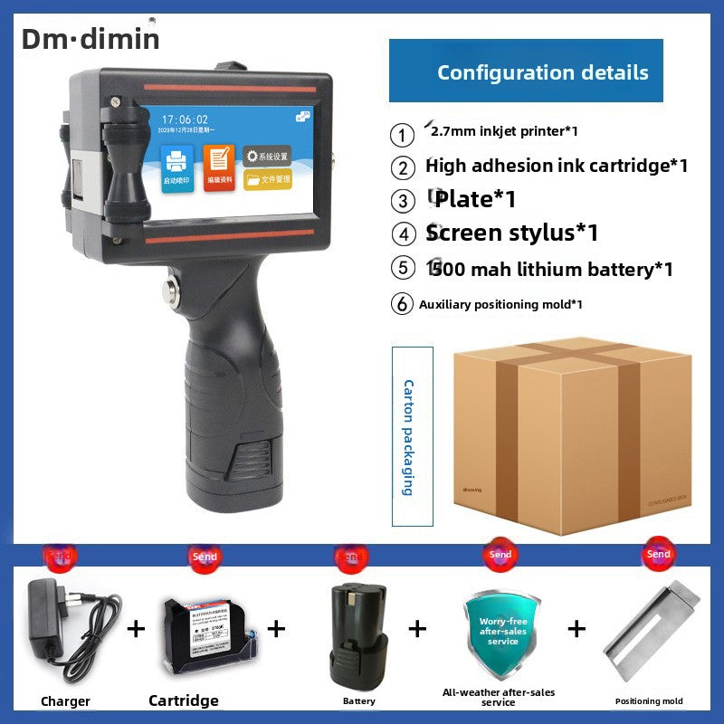 D10 automatic handheld inkjet printer