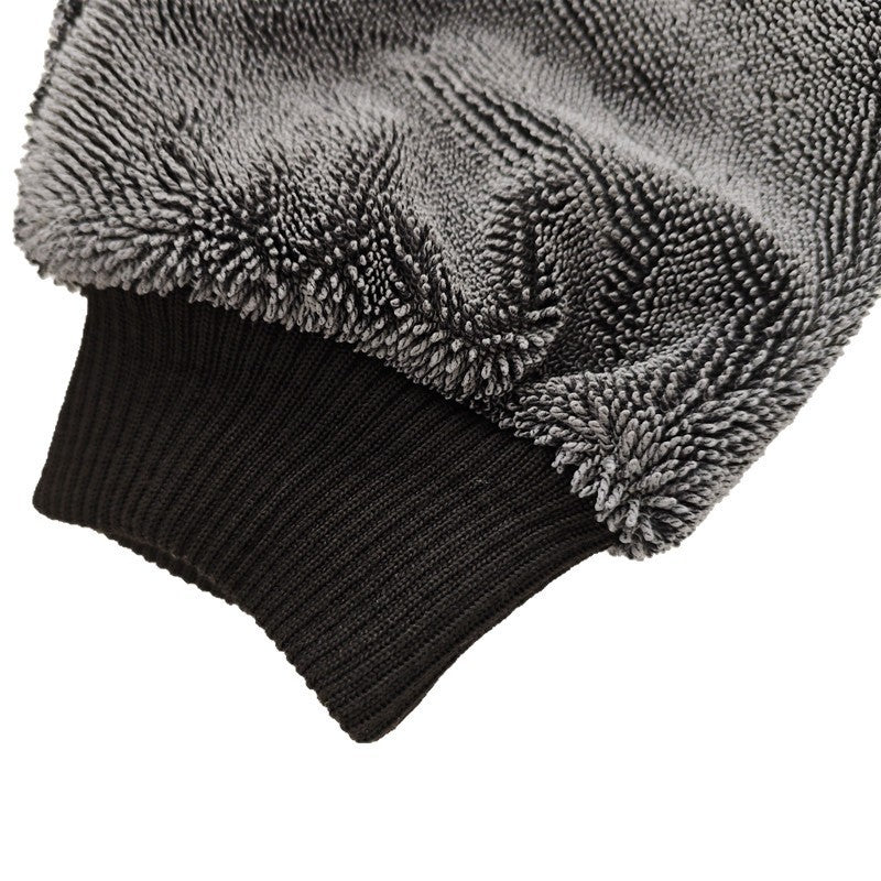 Double-Sided Twisted Fabric Car Cleaning Gloves