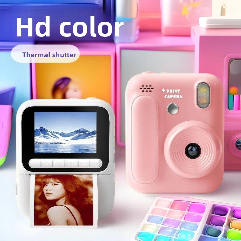 Color Polaroid instant printing camera