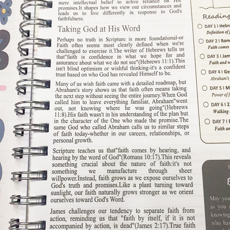 52-Week Bible Study Notebook with Spiral Binding