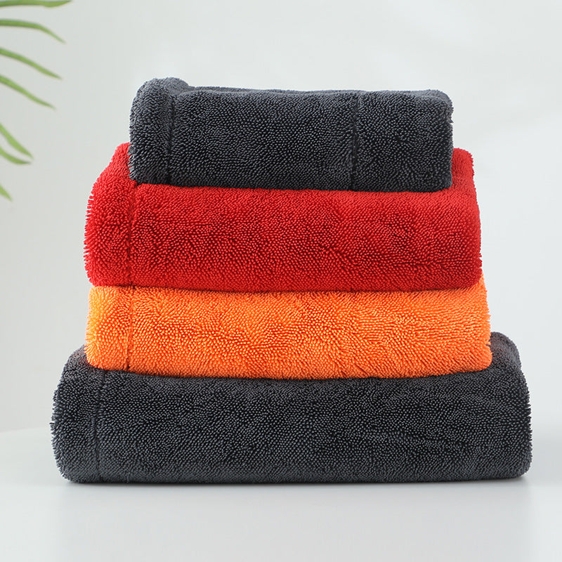 Car washing dual-color double-layer cleaning cloth