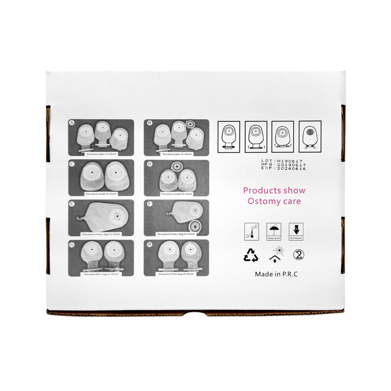 One-Piece Disposable Colostomy Bag with Open End