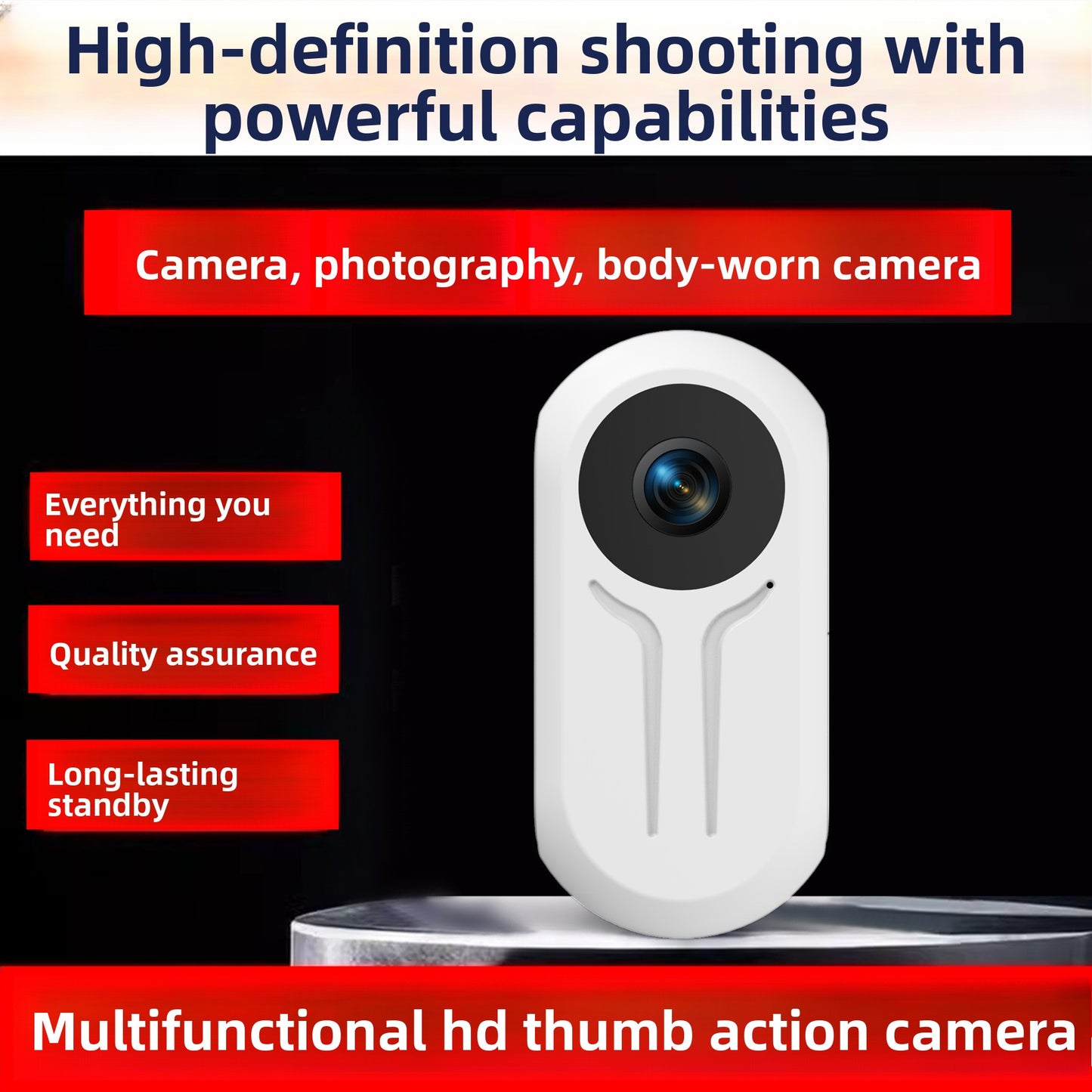 Mini HD Magnetic Mount Action Camera