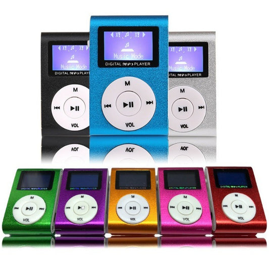 Clip-on Screen MP3 Player with TF Card Support