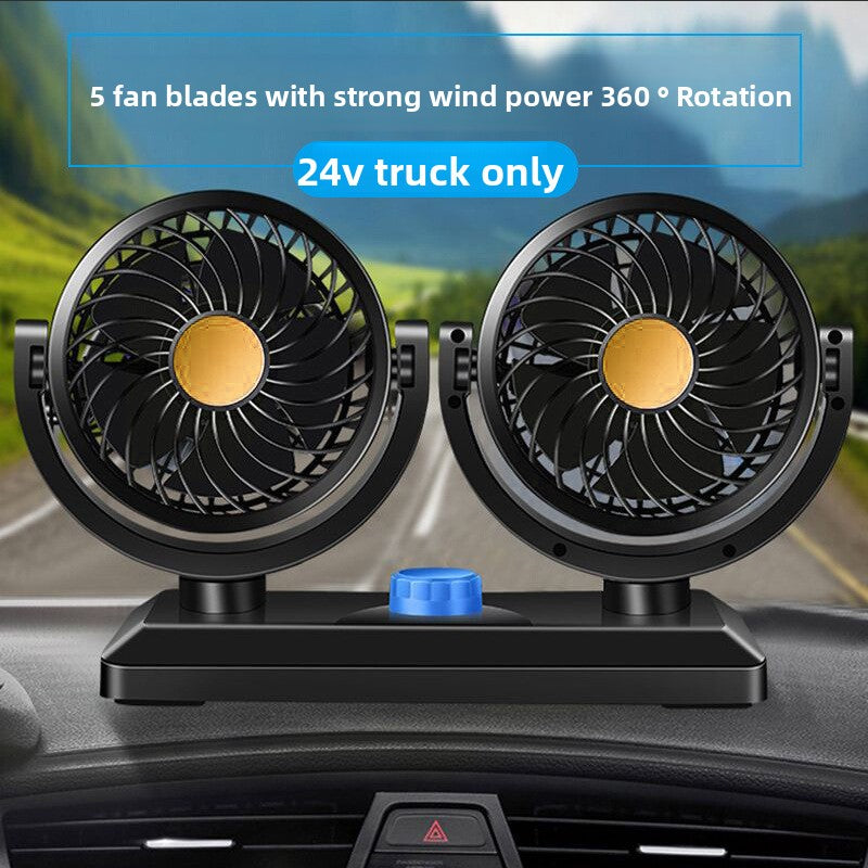 Double Head Car Fan