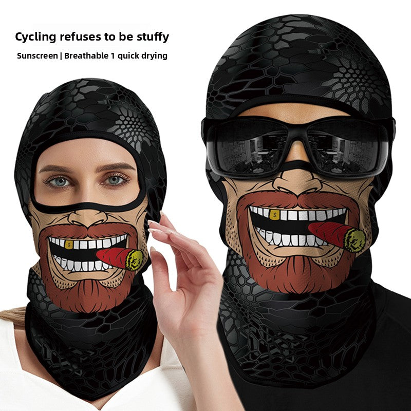 Sun protection cycling mask