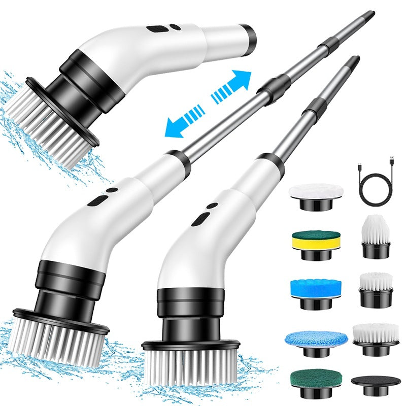 Multi-Function Electric Cleaning Brush with Telescopic Handle