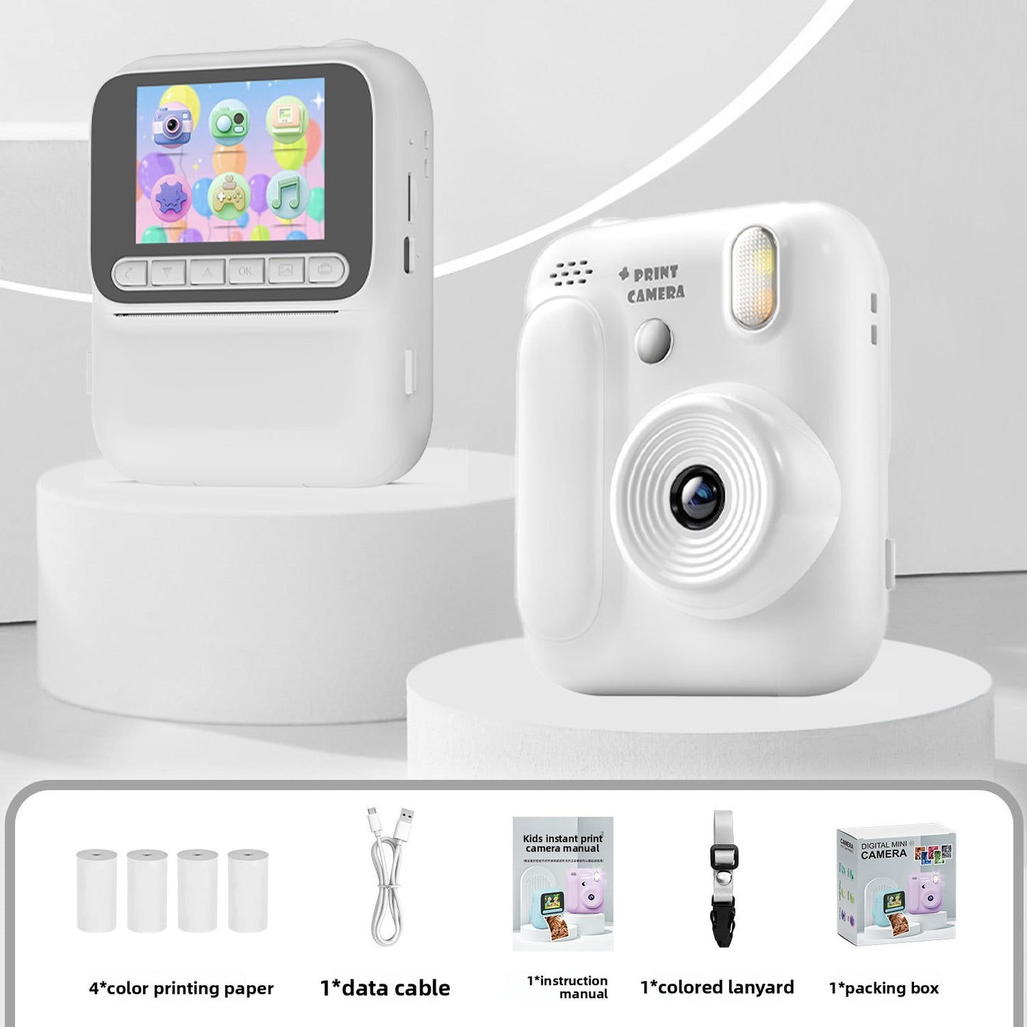 Color Polaroid instant printing camera