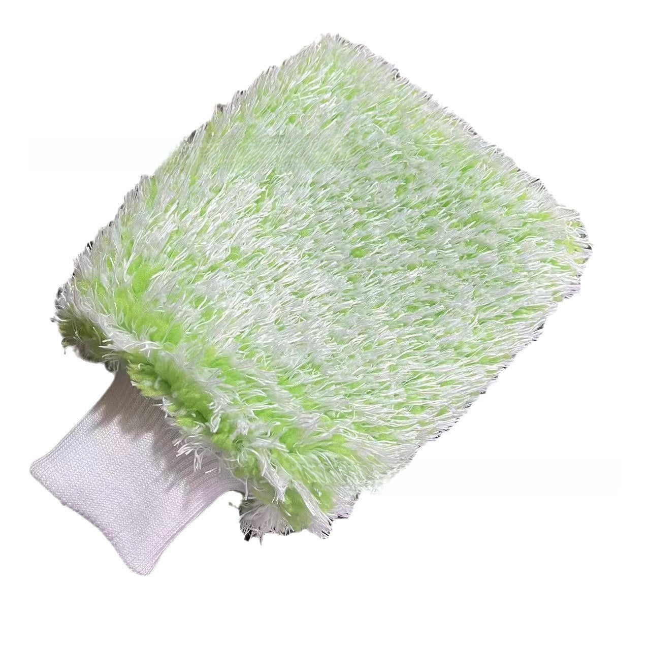 Microfiber Car Cleaning Gloves with Coral Fleece