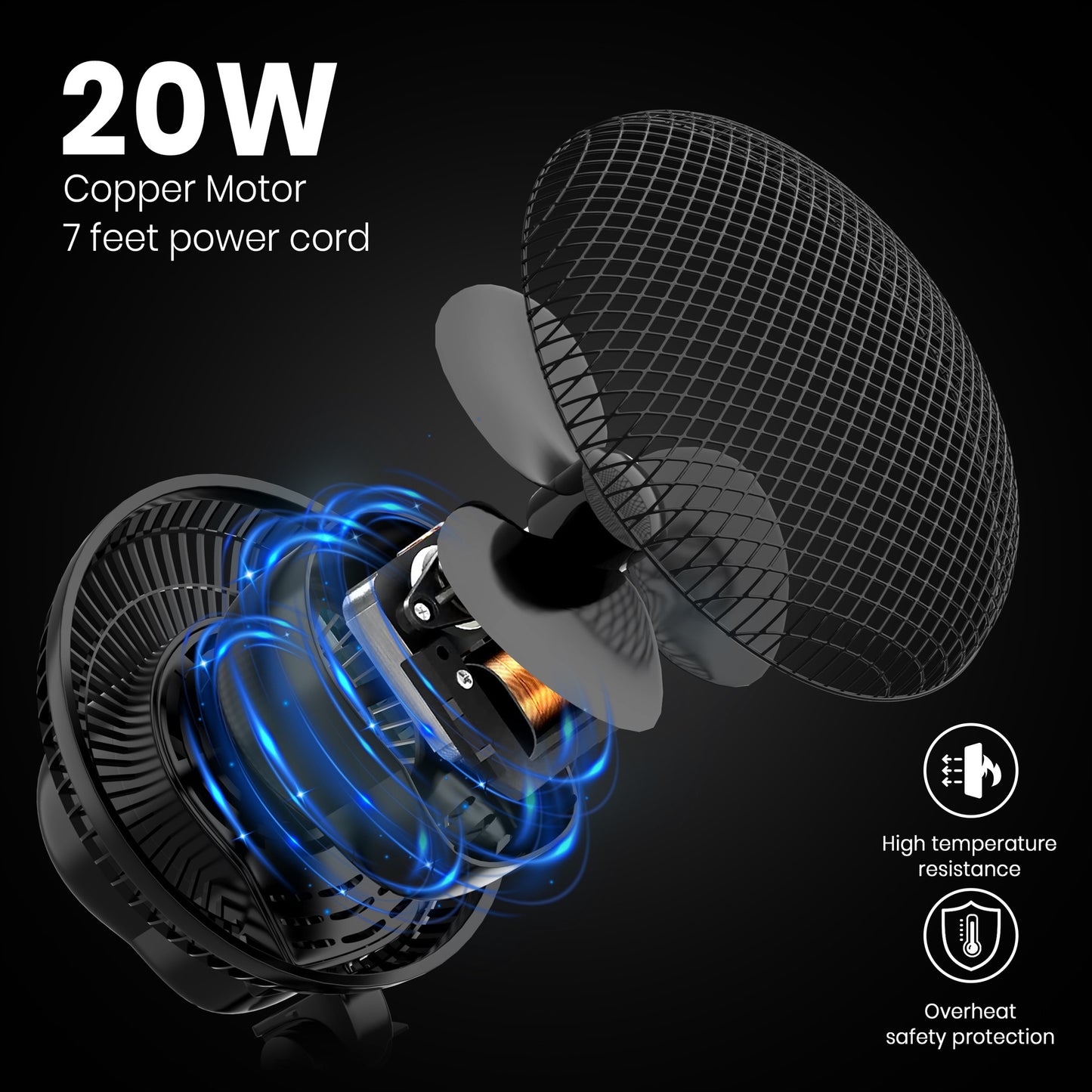 Clasp-type electric fan