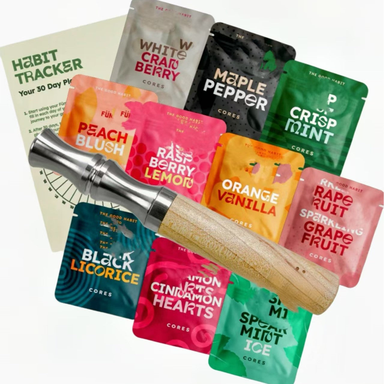 A complete set of hardware accessories for cigarette sticks