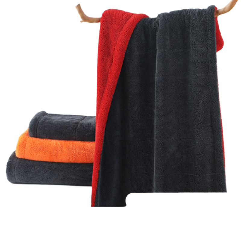 Car washing dual-color double-layer cleaning cloth