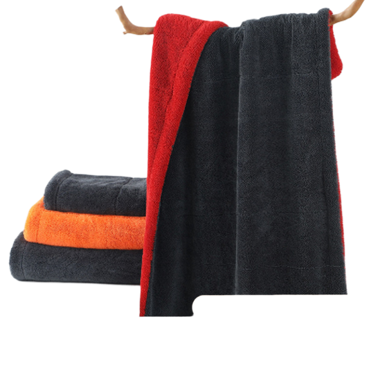 Car washing dual-color double-layer cleaning cloth