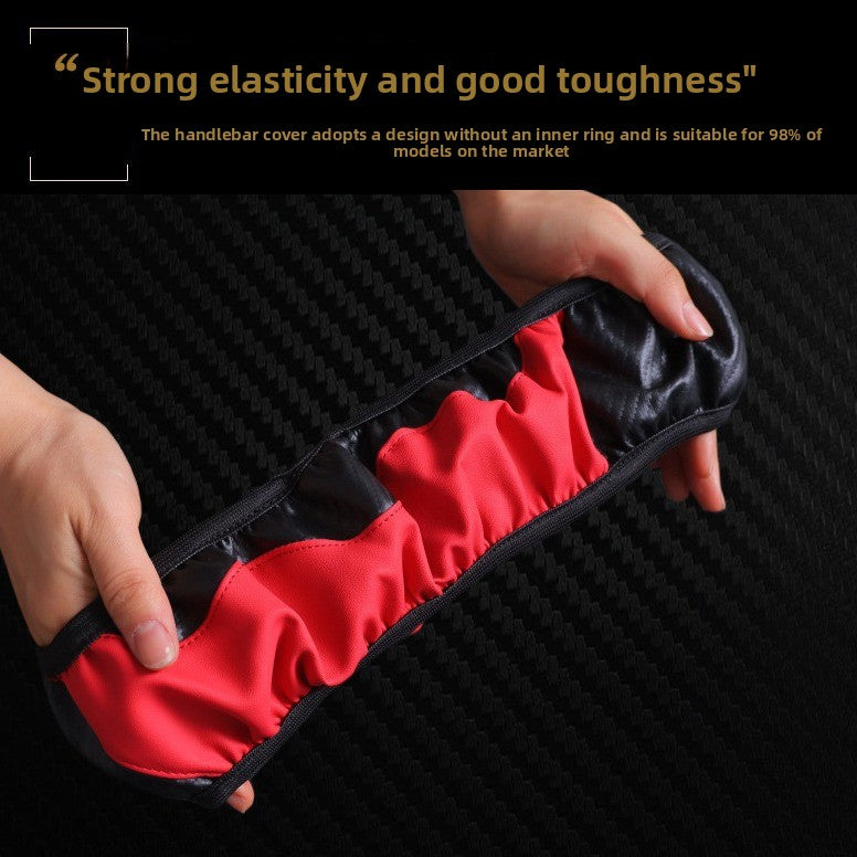 Elastic Carbon Fiber Leather Steering Wheel Cover