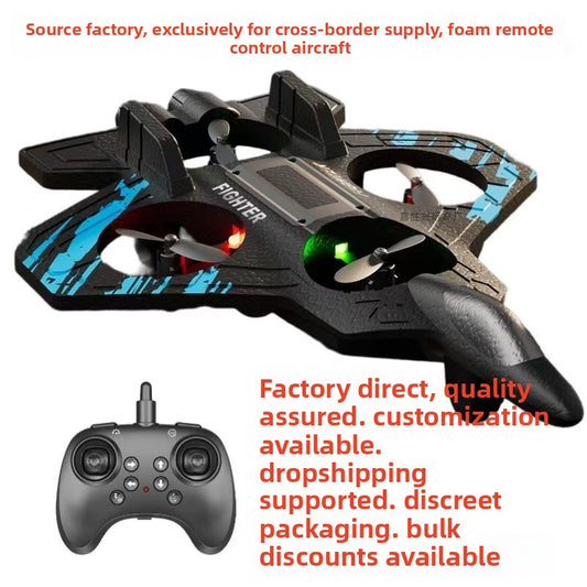 Remote Control Foam Aircraft with Stunt Functions