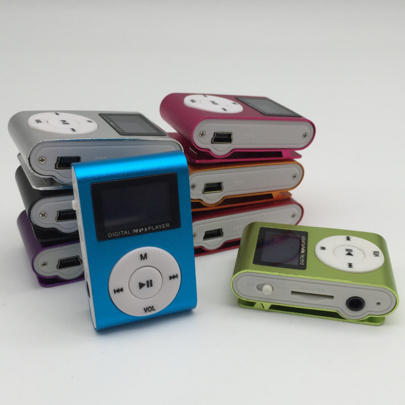Clip-on Screen MP3 Player with TF Card Support