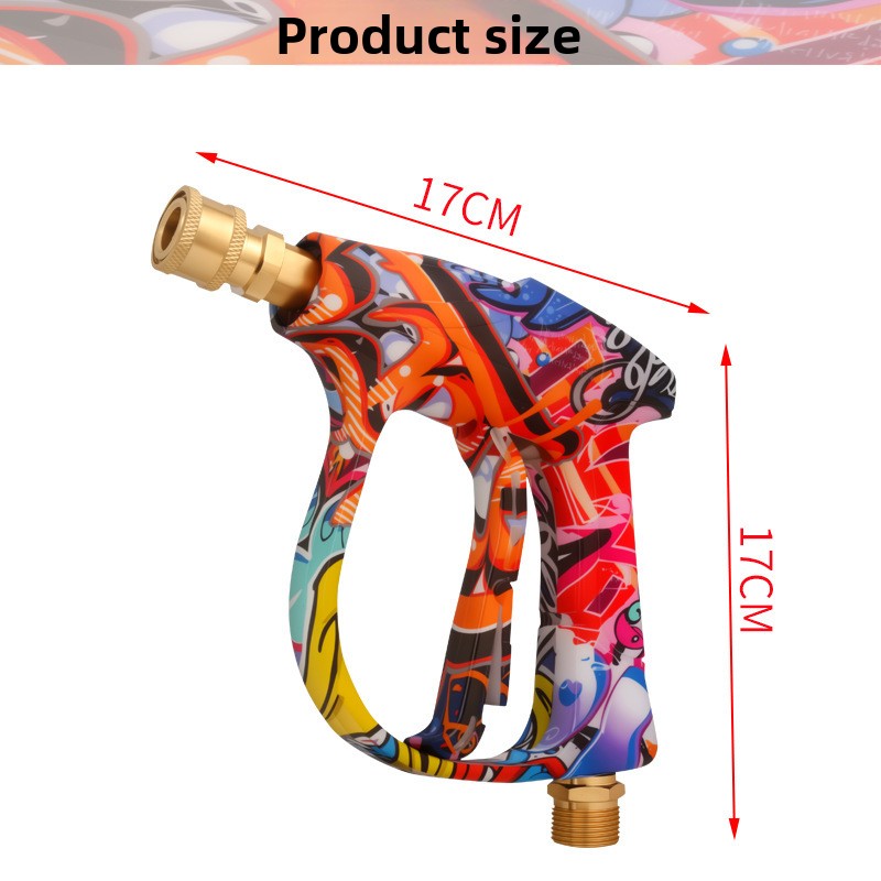 High-Pressure Water Gun with 5 Nozzles for Car Cleaning