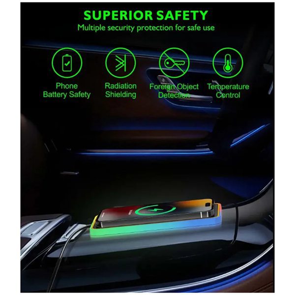 Pro version with controllable breathing light and wireless charging pad