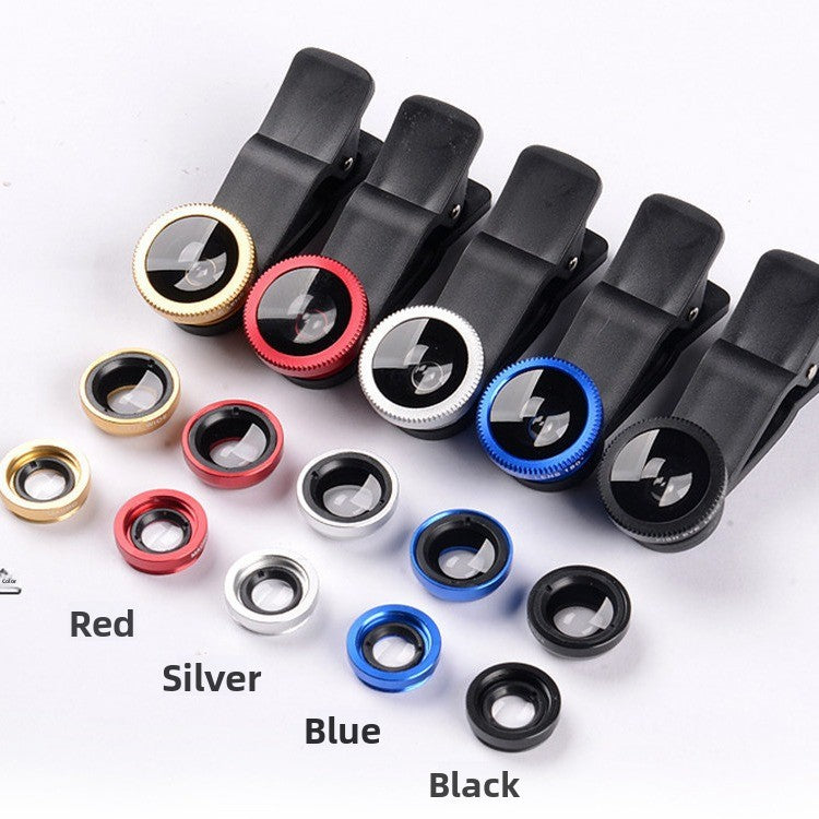 Universal 3-in-1 Clip-On Phone Lens Kit
