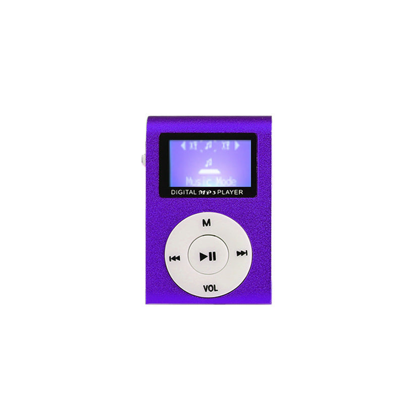 Clip-on Screen MP3 Player with TF Card Support