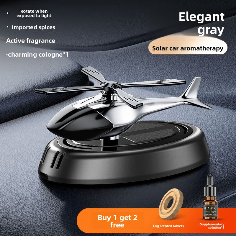 Solar Car Aromatherapy with Refillable Fragrance