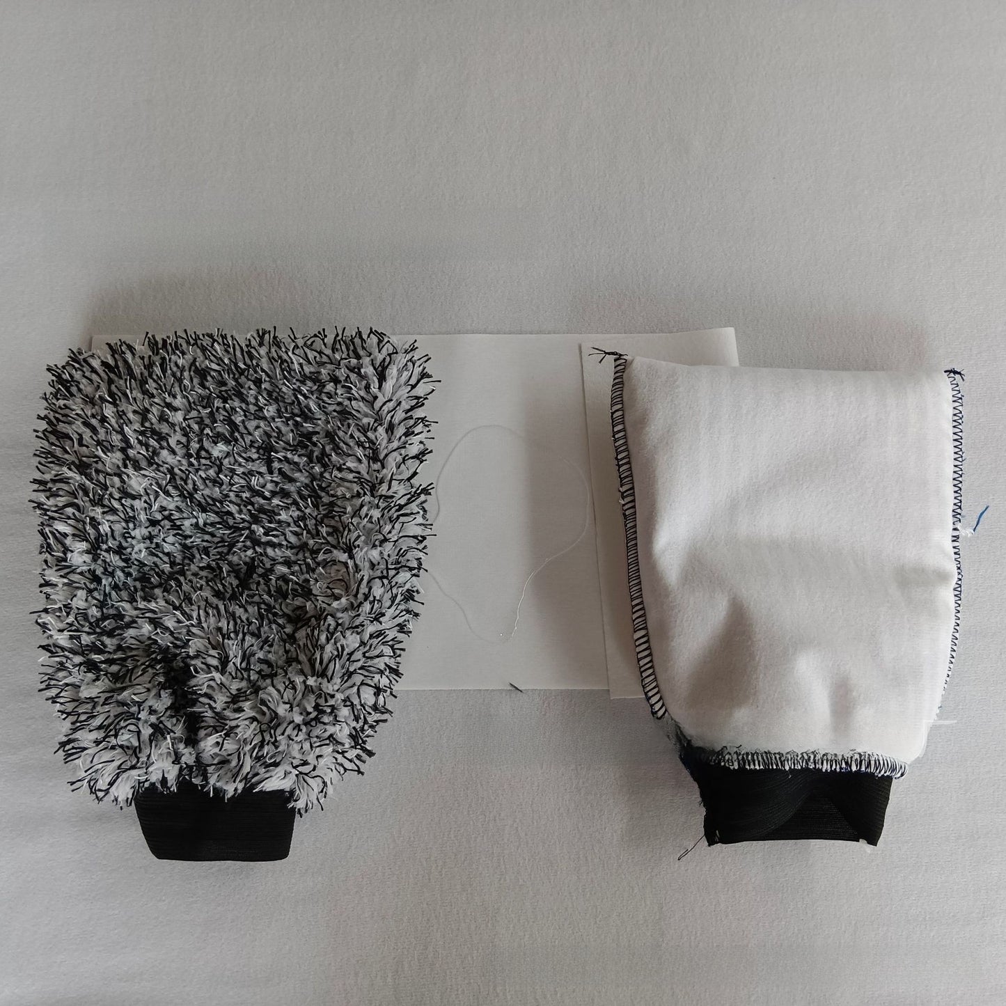 Microfiber Car Cleaning Gloves with Coral Fleece
