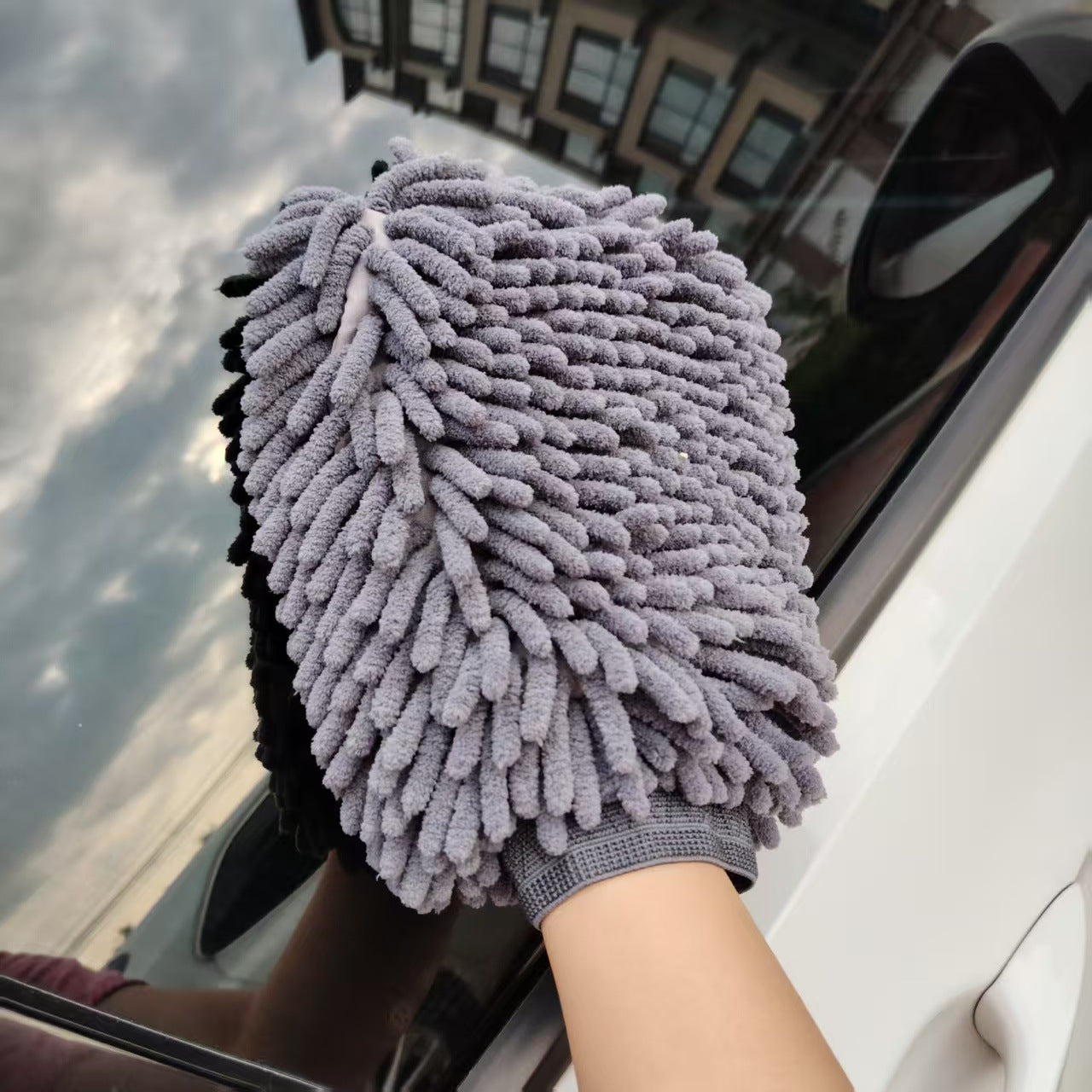 Chenille Velvet Car Wash Gloves