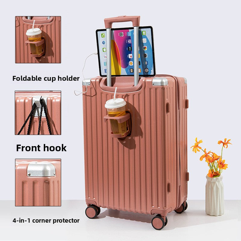 Multifunctional ABS+PC Travel Suitcase
