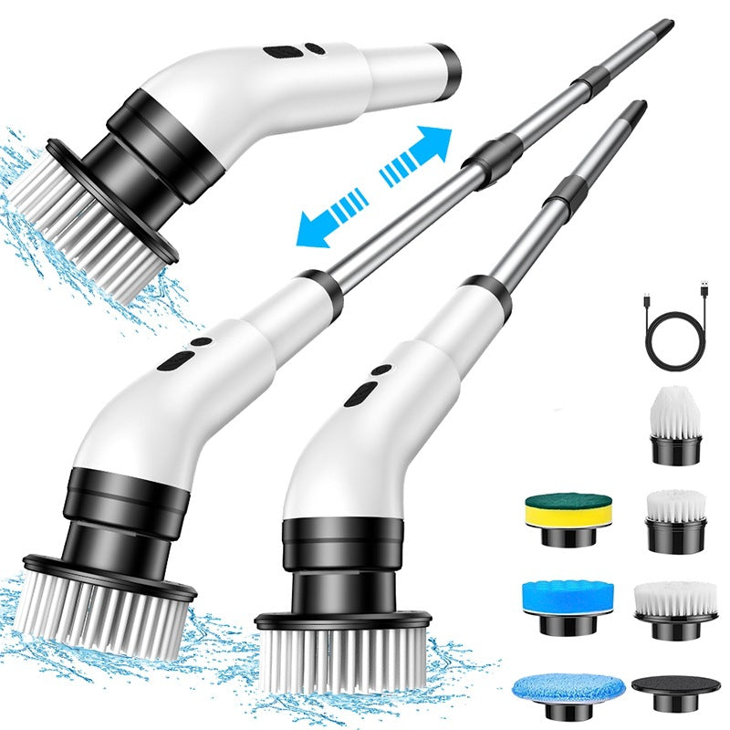 Multi-Function Electric Cleaning Brush with Telescopic Handle