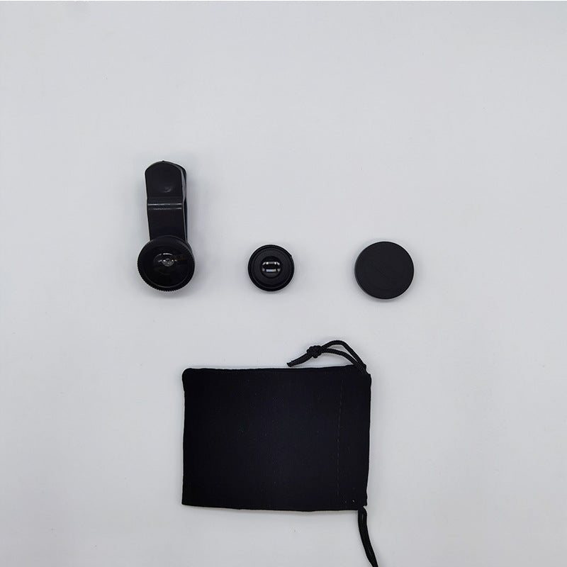 Universal 3-in-1 Clip-On Phone Lens Kit