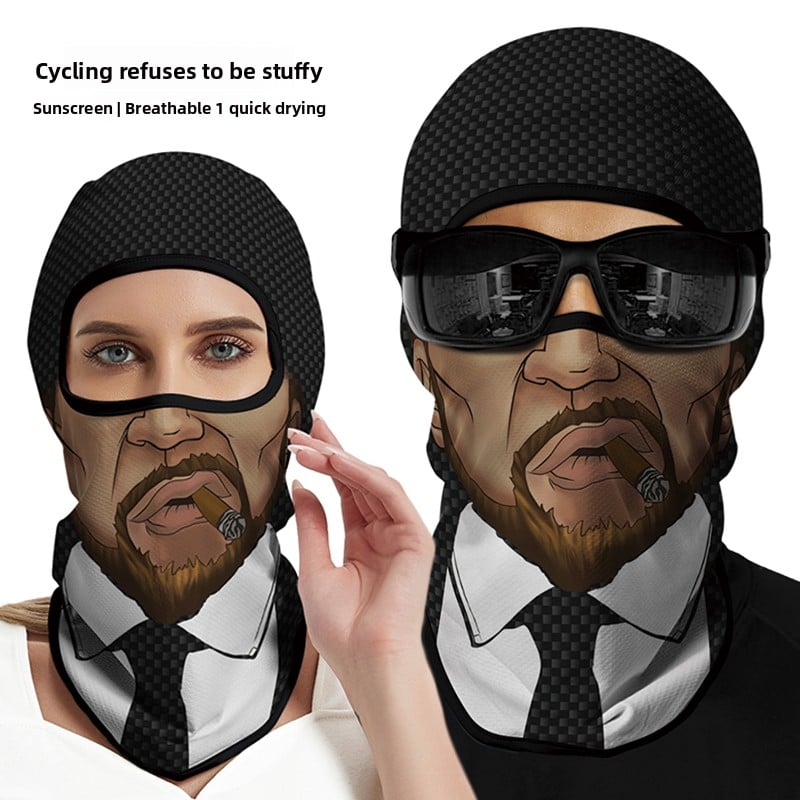 Sun protection cycling mask