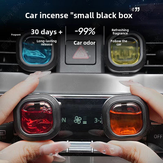 Car aromatherapy car air outlet clip breathable film car odor lasting fragrance perfume car high-end