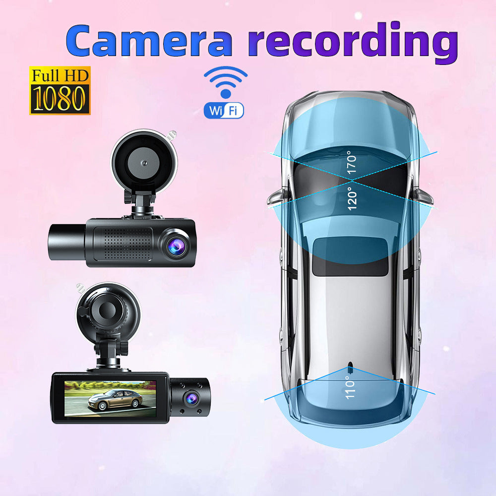 HD 1080P Triple Recording Car DVR Camera