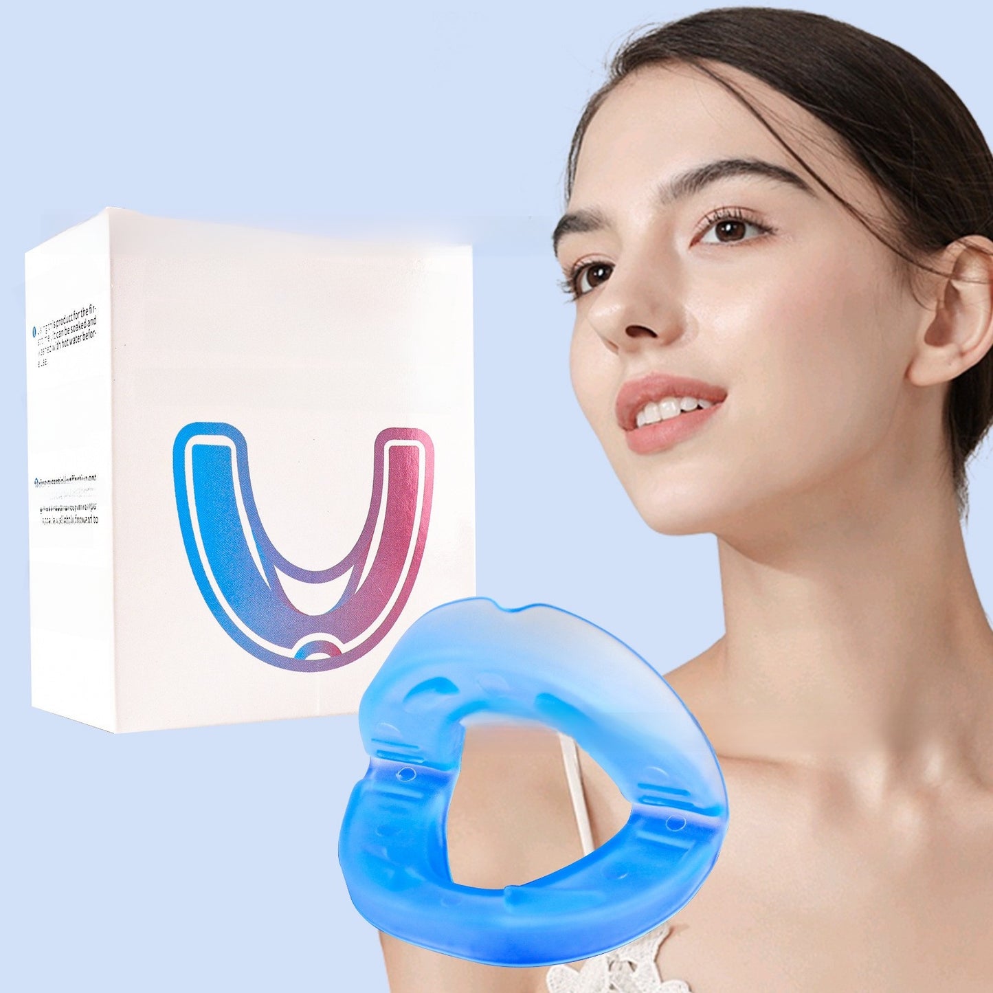 Anti-moldy blue braces, sports mouth guards and dental trays