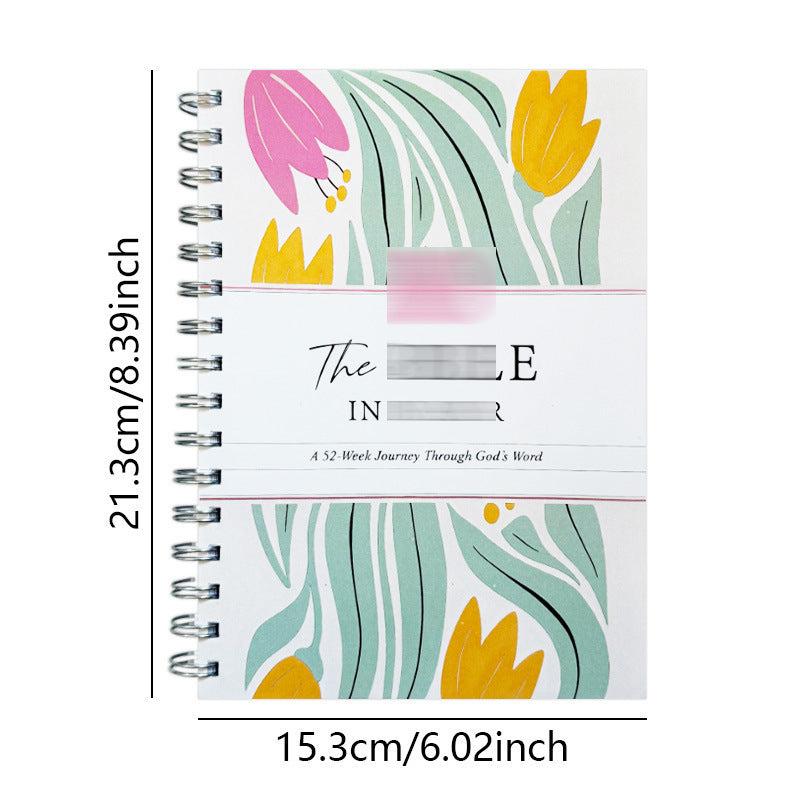 52-Week Bible Study Notebook with Spiral Binding