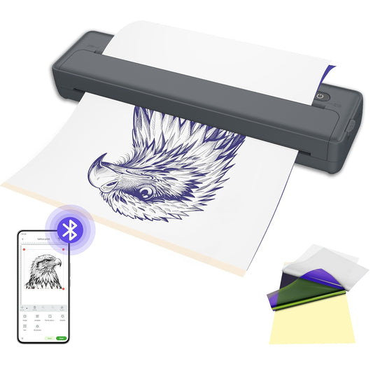 Portable Wireless Thermal Printer for Tattoo and Label Printing