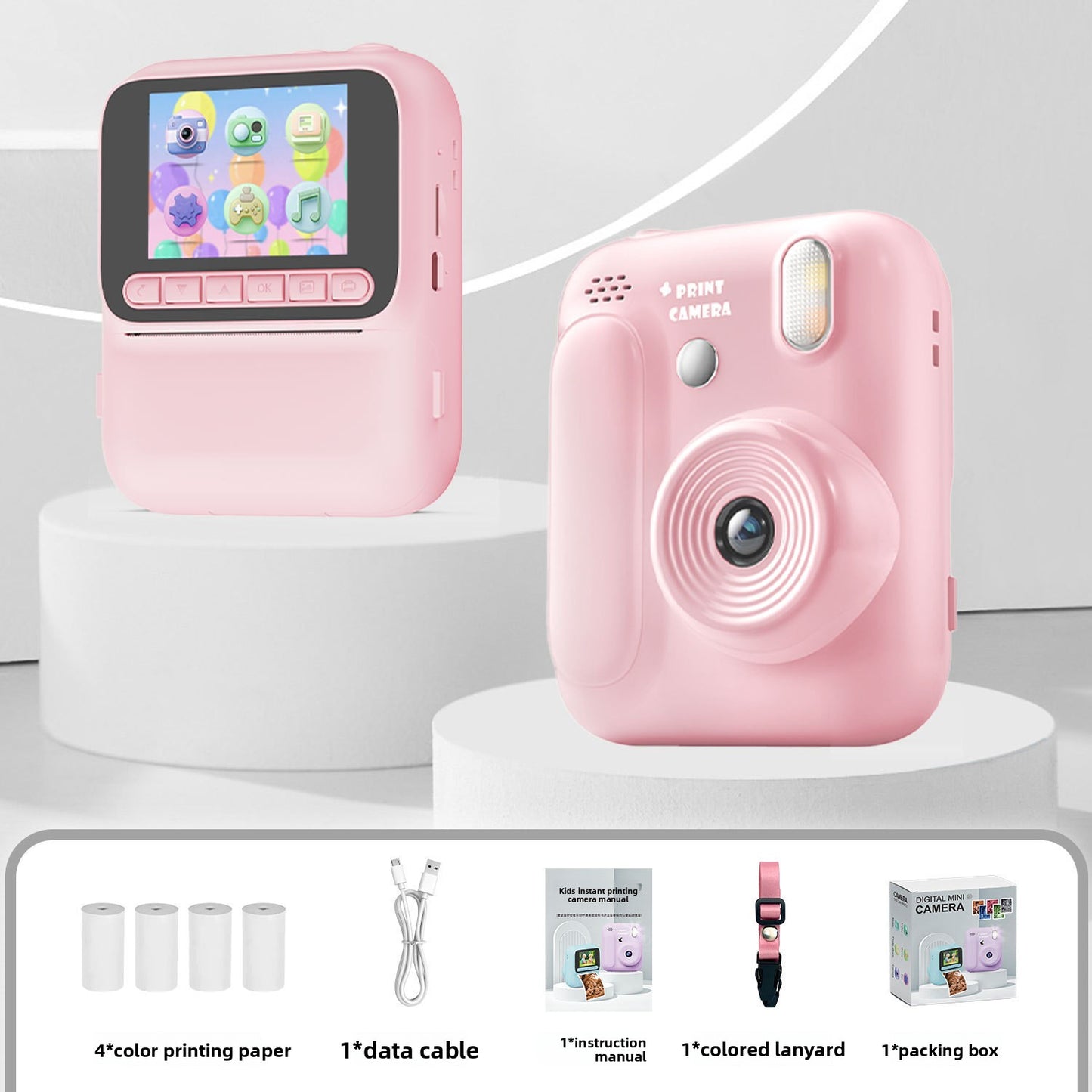 Color Polaroid instant printing camera