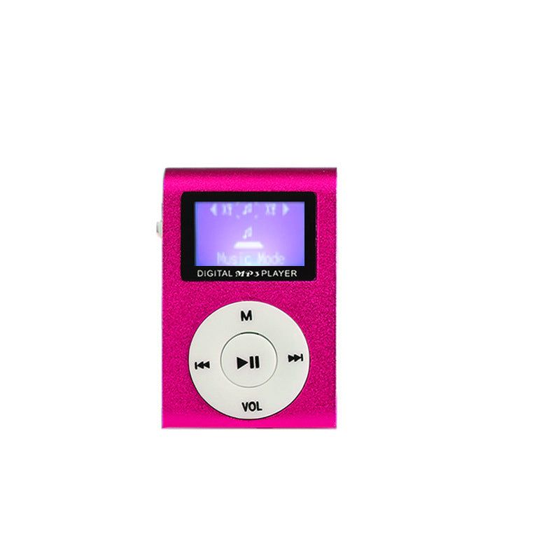 Clip-on Screen MP3 Player with TF Card Support