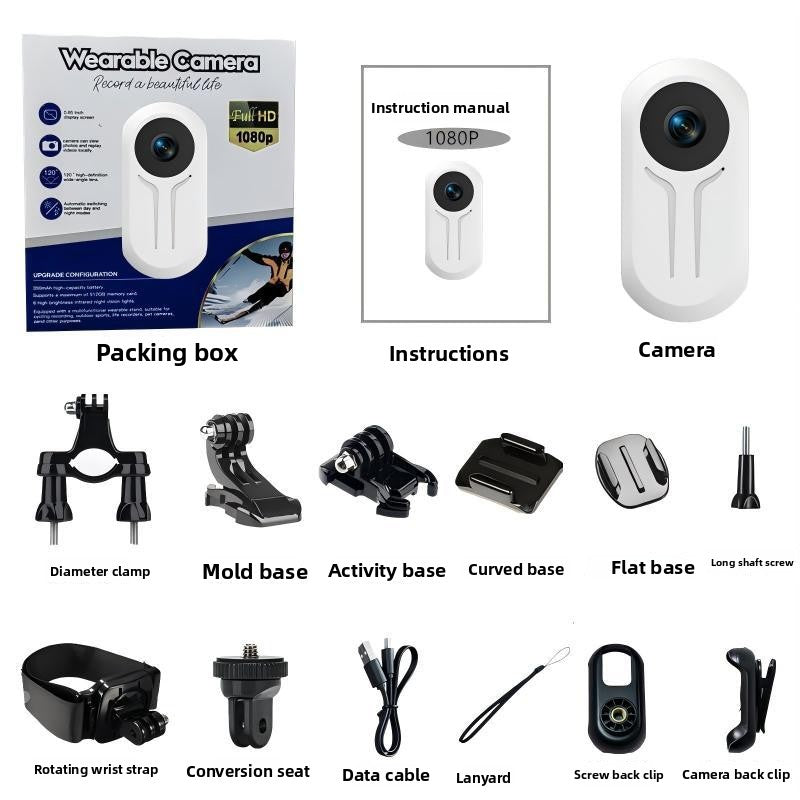 Mini HD Magnetic Mount Action Camera