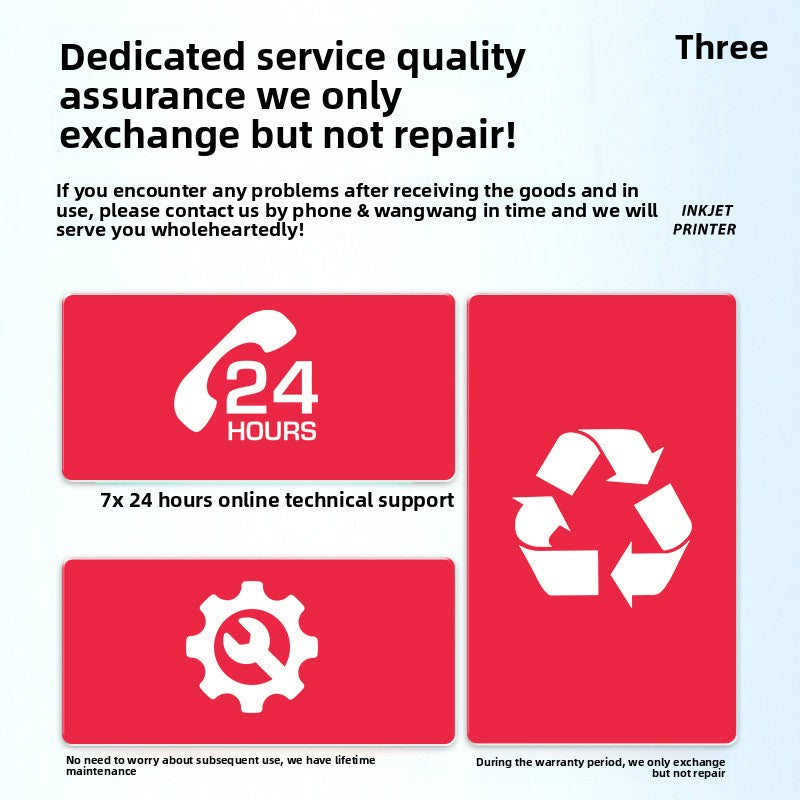 Industrial intelligent handheld inkjet printer