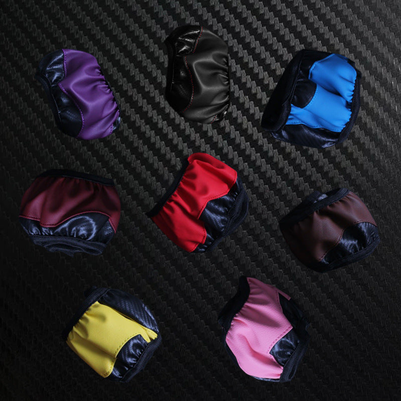 Elastic Carbon Fiber Leather Steering Wheel Cover