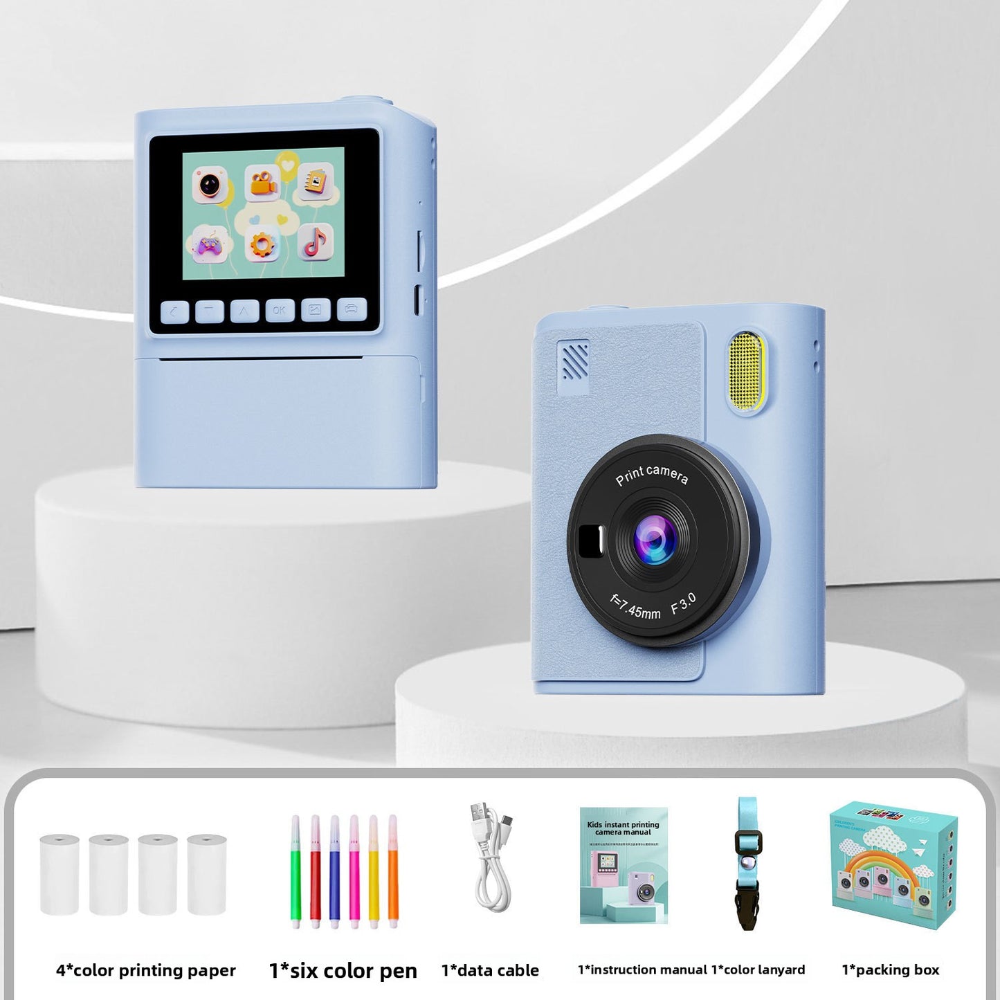 Mini Instant Print Camera for Kids